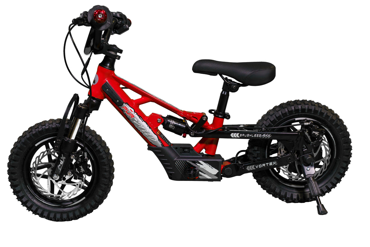 Pῡr-Speed 12" Xtreme ULTRA Electric Balance bike full suspension, 36v/250w