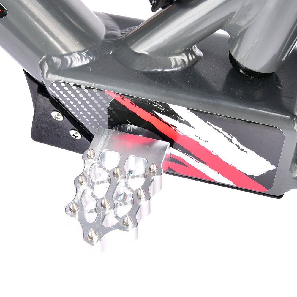 CNC foot pegs included