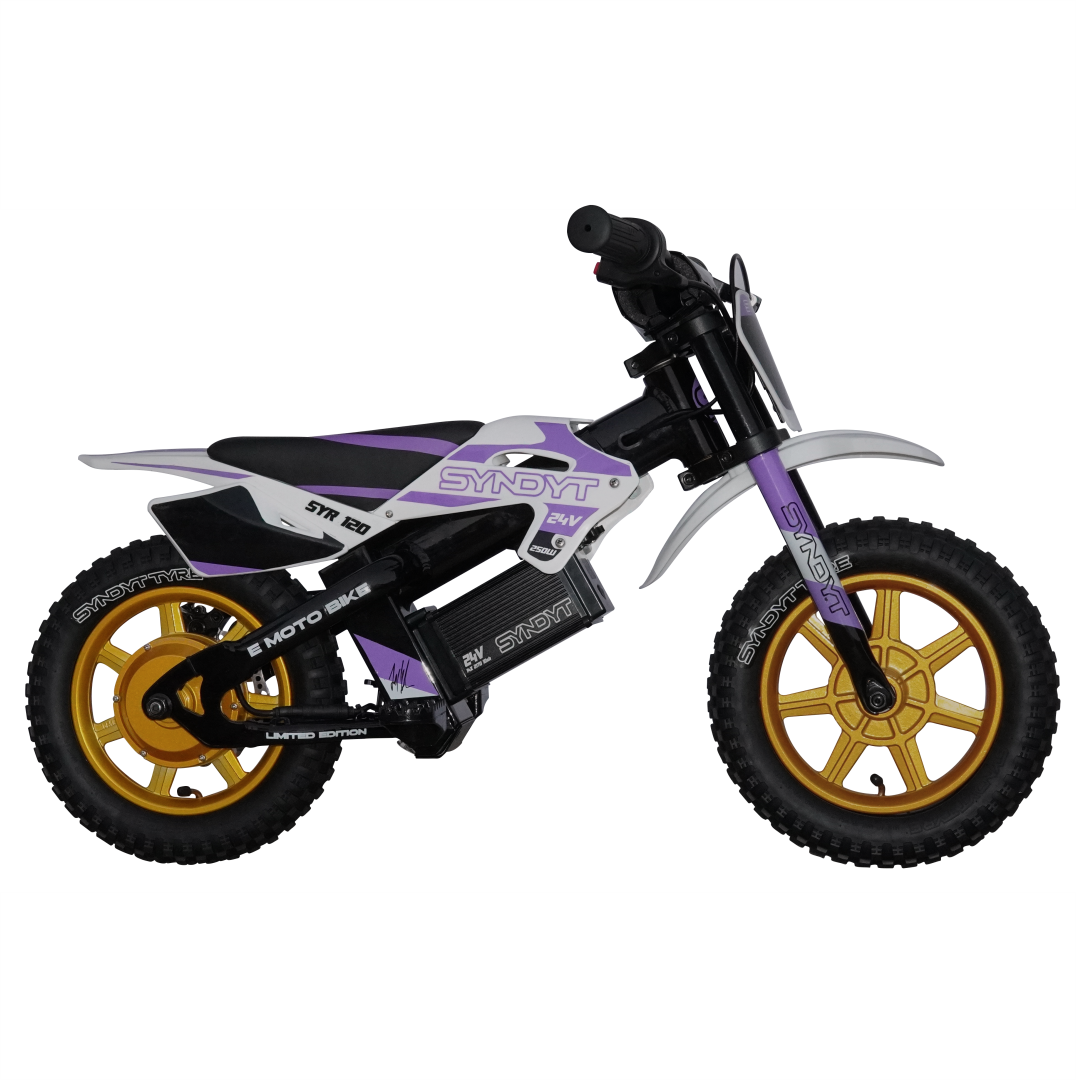 SYNDYT SYR 120 12" E Balance Bike. 24 Volts. 10 AH. 250 Watts. 5, 8, 12mph