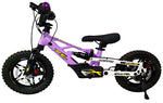 12in revvi e12x full suspension xrt moto kids electric balance bike 24v 250w