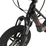 12in_xrt_moto_purspeed extreme Fury-X_36v_kids_electric_balance_bike_stacyc_12 eDrive_front spring forks
