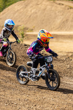 xrt moto pro-x 52v 500w 16in kids electric bike full suspension