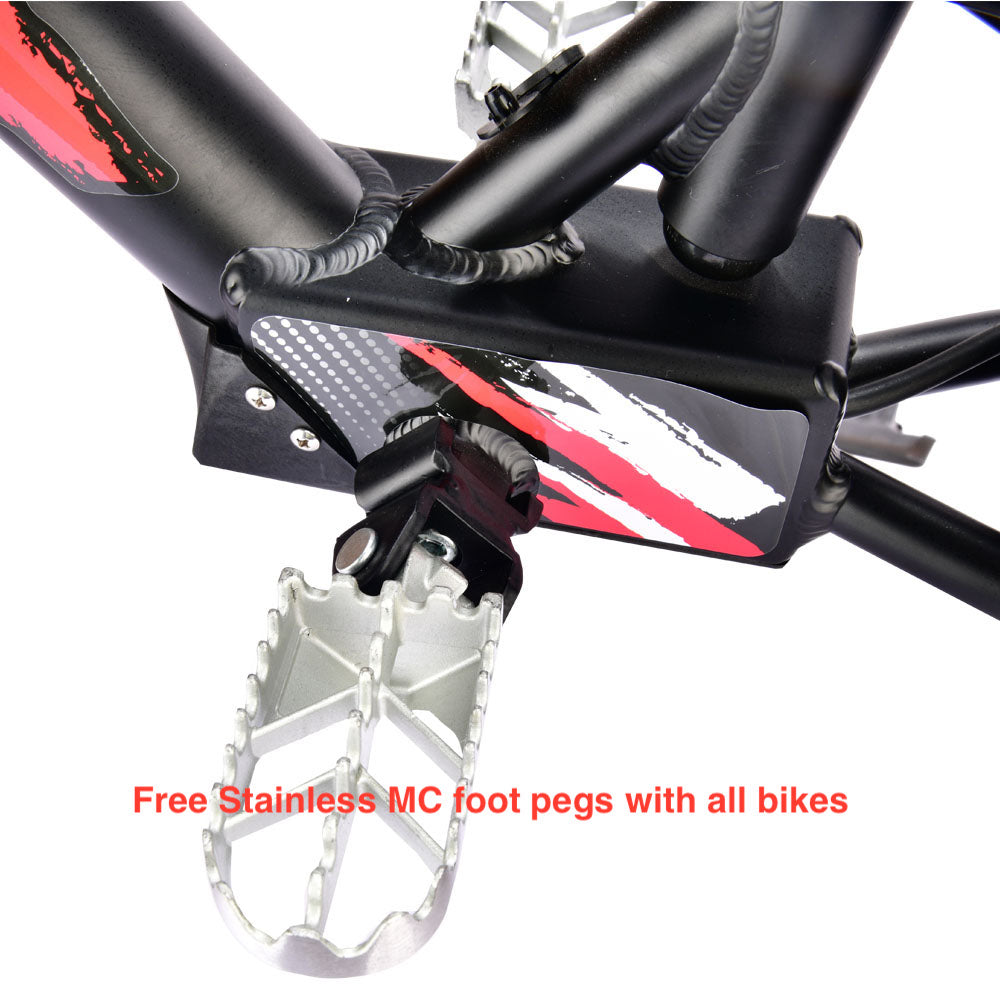 Purspeed 20" Kids electric bike footpegs