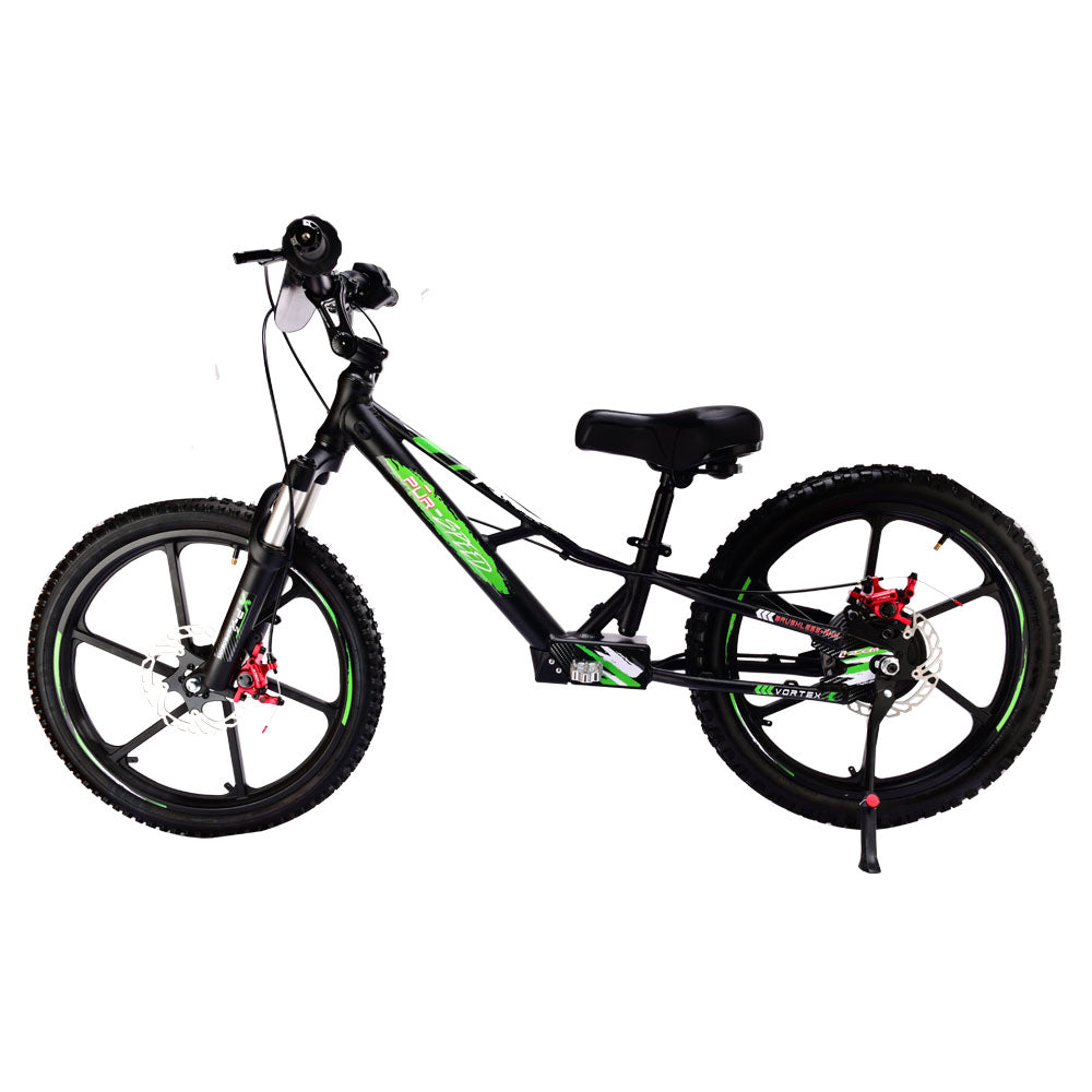 Purspeed 20" Kids electric bike green