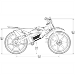SYNDYT SYR 160 16" E Balance Bike. 36 Volts. 10 AH. 350 Watts. 5, 10, 16mph